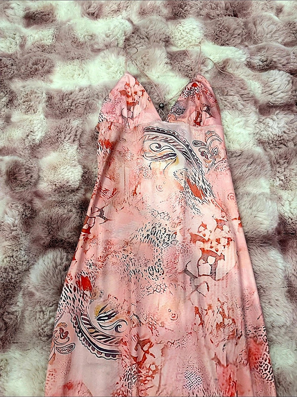 For Love & Lemons Butterfly Lace Slip Dress Pink